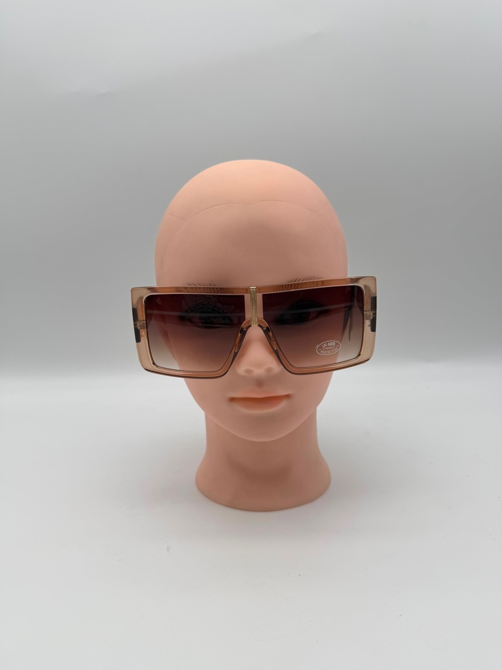 True Religion Oversized Square Gradient Brown/Beige Sunglasses